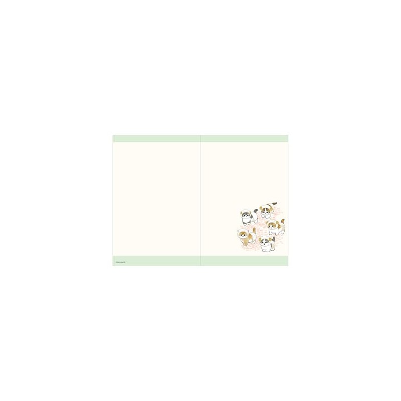 Sunstar Stationery mofusand 2025 Monthly Notebook, B7, Whale Shark Nyan