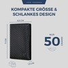 VON HEESEN® Men's Leather Wallet with Coin Compartment and RFID