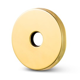 OFFO Extra Large Shower Arm Flange Bright Gold 3.5" in Outer Diameter Replacement Shower Head Arm Escutcheon Plate Suitable for Most Brands Head Arms