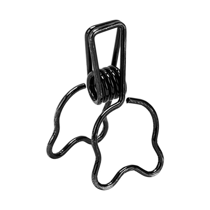 100Pcs Binder Clips Cute Bear Hollow Strong Clamping Force Metal