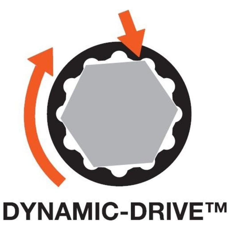BAHCO 7800SM-13 Hexagon Sockets Socket, 1/2 Insertion Angle, Hex