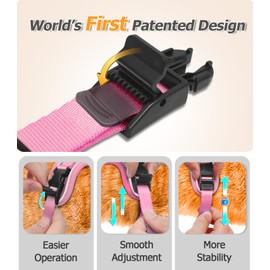 Halypet Cat Harness and Leash Set [H600 Pro] Escape Proof Cat Harness for Walking, Adjustable Breathable Comfortable Travel Cat Leash, Reflective Strips Kitten Harness S Pink