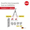 Hailo 9948-001 Easy Clix Interchangeable Feet Garden Set 2