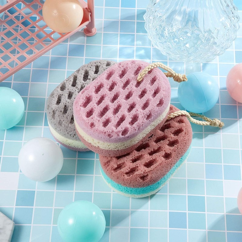 Esponja de Baño Suave Exfoliante 5 Piezas en Colores Aleatorios