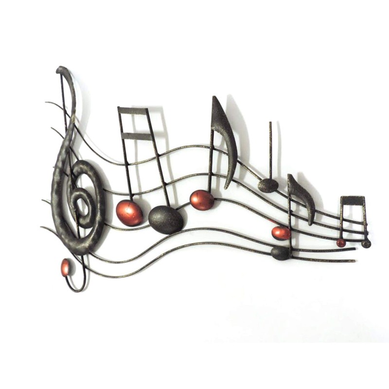 Deco 79 Metal Musical Notes Home Wall Decor Wall Sculpture