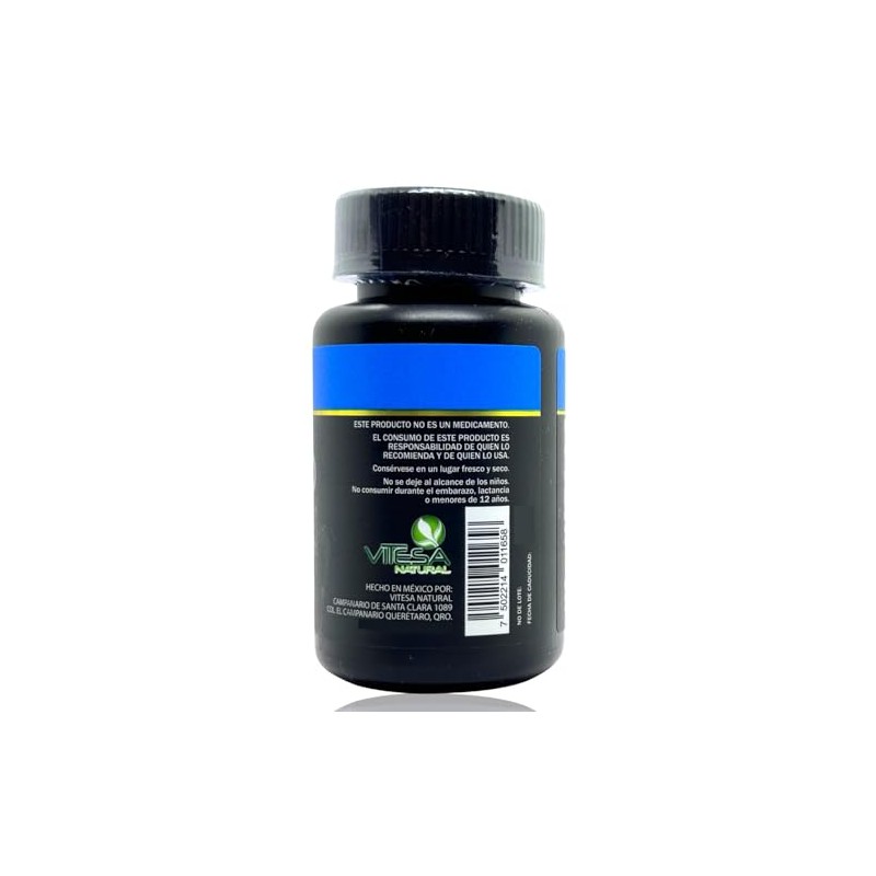 Citrato de Magnesio 30 capsulas Vitesa Natural.