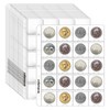 Auch 20 Sheets 20 Pocket Coin Pages, Pocket for 2.1