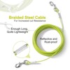 Mi Metty Dog Tie Out Cable 10ft Chew Proof Dog