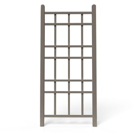 Dura-Trel Cottage 28 by 66 Inch Heavy Duty Weather Stabilized PVC Vinyl Outdoor Garden Patio Trellis with Ground Anchors, Mocha