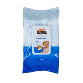 Palmer's Cocoa Butter Puppy Wipes for Between Baths | Cocoa Butter Wipes for Dogs | Paraben & Phthalate Free Dog Grooming Wipes for Dogs, Palmers Dog Bath Wipes, 100ct
