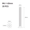 FOMGIIN Countersunk Screws Stainless Steel M4 x 40 mm, Pack