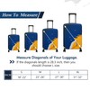 HYPER VENTURE Washable Luggage Cover - Fashion Suitcase Protector Fits