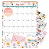Ospelelf Wall Calendar 2025-2026 Monthly Large Pad Planner with Protective