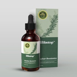 Sérum Capilar RobuHair con Romero, Aceite de Ricino y Aceites Botánicos - Fortalece, Hidrata y Estimula el Crecimiento del Cabello - 60ml Robutop