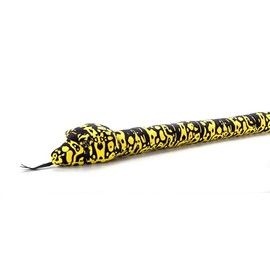 The Petting Zoo Jungle Carpet Python Snake Stuffed Animal Plushie, Gifts for Kids, Earth Keeperz Snake Animals, Zoologee Jungle Carpet Python Snake Plush Toy, 54 inches