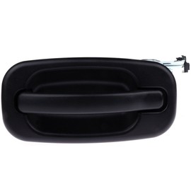 SCITOO Door Handle Exterior Rear Left Side fit 2000 2001 2002 2003 2004 2005 2006 2007 for GMC for Chevy Textured Black(1pc)
