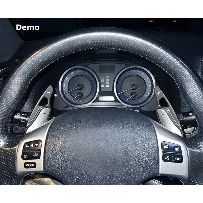 iJDMTOY Gloss Black Finish Larger Paddle Shifter Extensions Compatible with