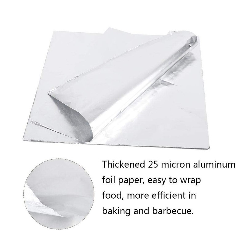 100pcs High Temperature Resistant Aluminum Foil BBQ Paper