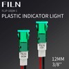 FILN 12 Pcs 10MM 110v LED indicator Light Plastic Indicator