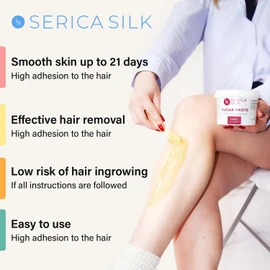 Sugaring Paste Hair Removal Hard Classic Sugar Wax Kit - Luxury Home & Brazilian Bikini Sugar Paste for Body, Depilation 1.1 LB / 500g - For Women and Men