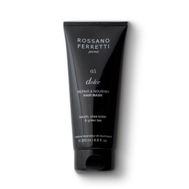 Rossano Ferretti Dolce Nourishing Mask, Hydrates Dry, Damaged Hair with Hyaluronic Acid | Silky, Soft, Shiny | Paraben Free, Luxury, Vegan | 6.8 Fl Oz