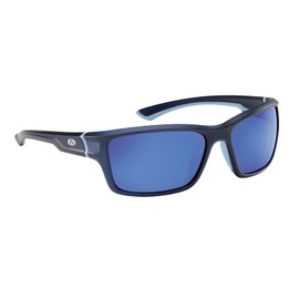 Flying Fisherman mens Cove Sunglasses, Navy Blue Frames/Smoke-blue Mirrored Lenses, Medium US