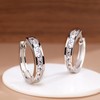 S925 Sterling Silver Ear Hoop Clip Rhinestone Style Clip Hoop