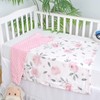 PHF Minky Baby Blanket for Girls, 30x40 Inches Soft Double