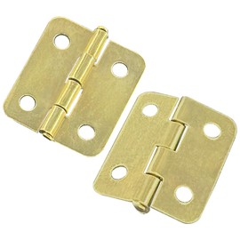 60 PCS Small Mini Hinges for Jewelry Boxes and Storage Boxes with Screws (Gold)