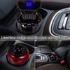 Car Ashtray Lighter Set Detachable With Lid, Blue LED Light