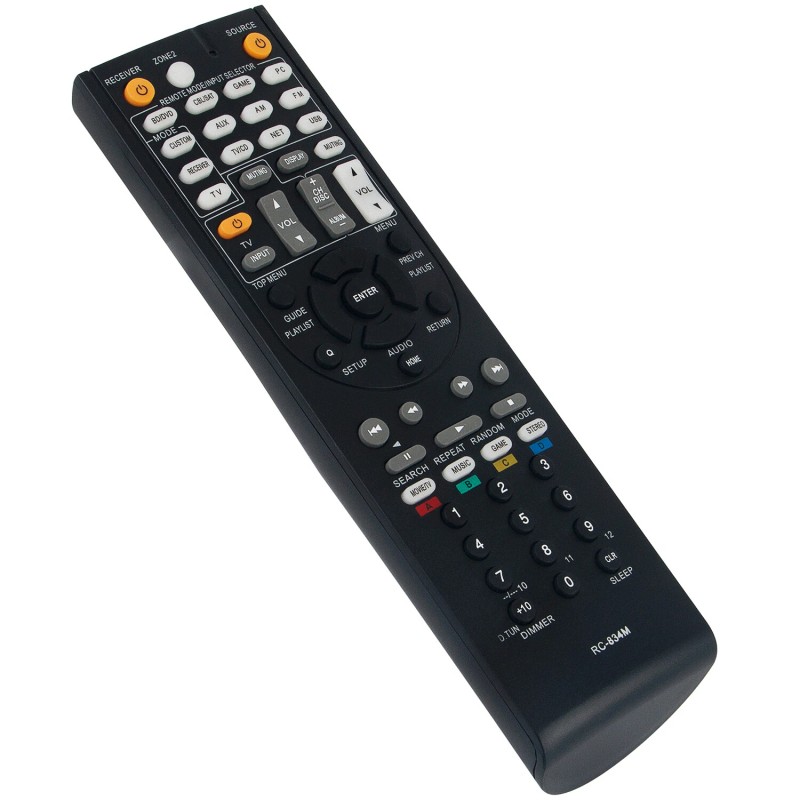 Unbranded RC-834M Replace Remote for Onkyo AV Receiver TX-NR414 HT-S6500
