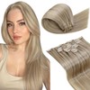 LaaVoo Human Hair Clip in Extensions Straight Clip in Hair