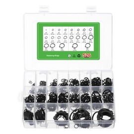 uxcell 526 Pcs External Retaining Rings, 21 Sizes 65Mn Carbon Steel External Circlip Snap Rings Assortment Kits Round Wire Snap Rings for Valves Electrical Appliances
