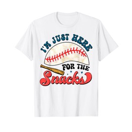 Baseball Brother I'm Just Here for the Snacks T-Shirt