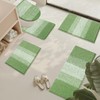Vaukki Soft Bathroom Rug Set, Non Slip Washable Bath Floor