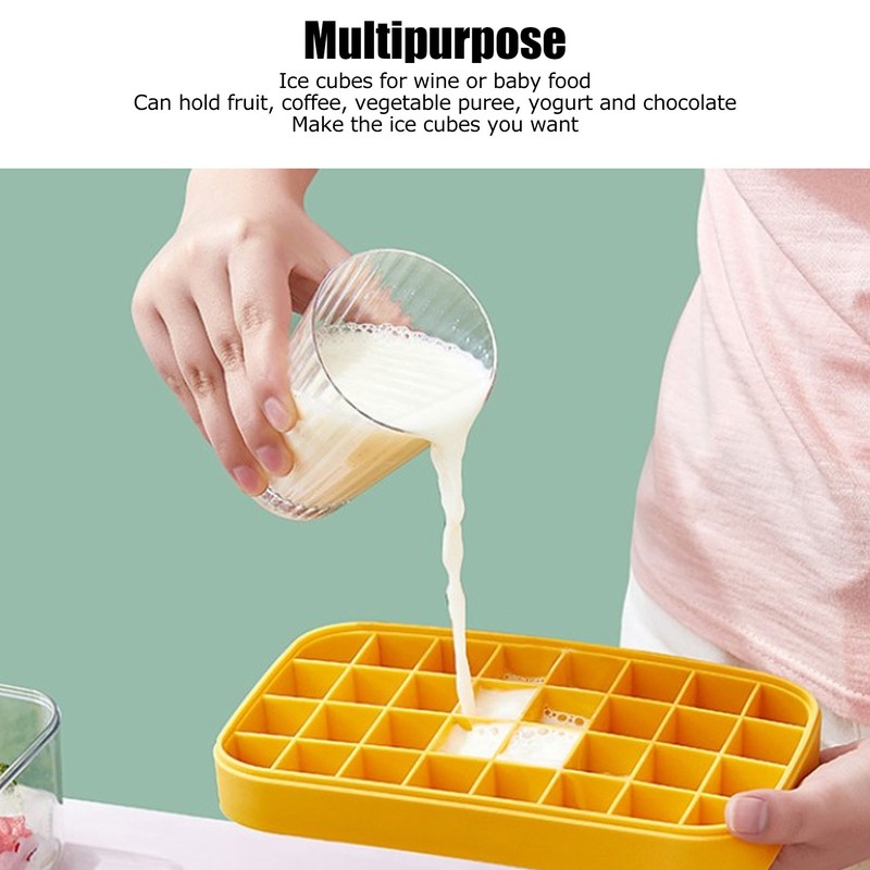 Ice Cubes Mold Silicone Easy Release 32 Grids Ice Tray