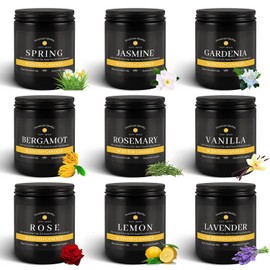 YOROXRG 9Psc Scented Candles Set | Men Candle Set,7oz Gifts for Men Aromatherapy, Soy Candle of Oak/Cedar&Tobacco/Vanilla/Wood/Citrus/Lavender/Cedarwood/Bergamot/Leather(Black)