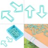 12 Pieces Arrow Shape Paper Clips Metal Funny Document Clips