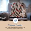 Denali Super Cozy Modern Plaid - Throw Blankets with Orange