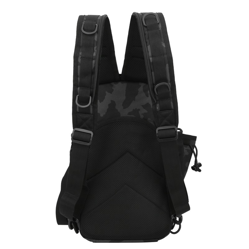 Backpack Knapsack Shoulder Messenger Bag Fishing Mountaineering Outdoor Lure Bagblack