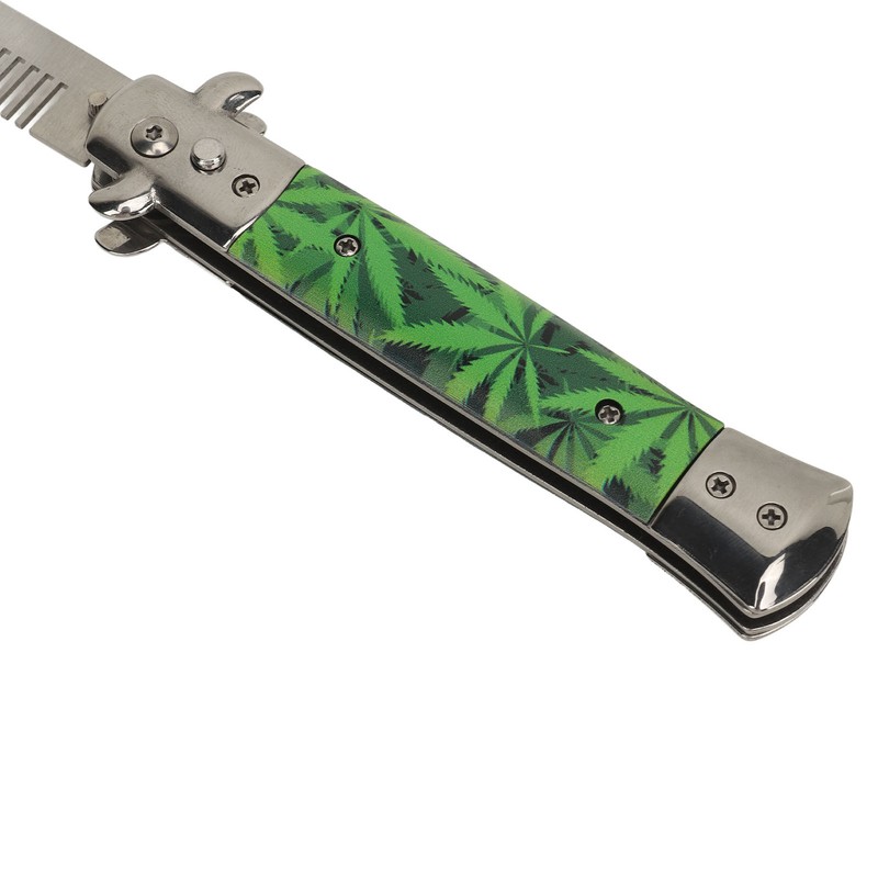 Switchblade Comb Stainless Steel Spring Comb Portable Pocket Beard Hair