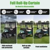 10L0L Golf Cart Enclosure for EZGO TXT/RXV 4 Passenger, 600D