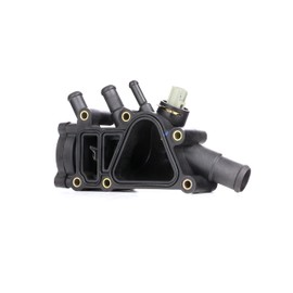 RIDEX 316T0262 Thermostat Coolant Coolant Thermostat with Housing with Temperature Sensor 82°C Compatible with Ford Fiesta Mk5 Hatchback JH1, JD1, JH3, JD3 1556735 1089793 1136703
