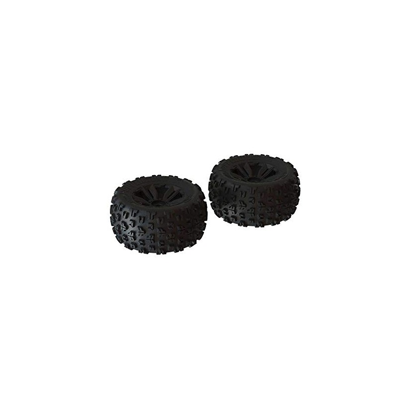 ARRMA 1/8 dBoots Copperhead2 MT Front/Rear 3.8 Pre-Mounted Tires, 17mm