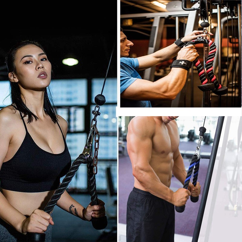 Tricep Rope Cable Attachment Pull Down 27 inch Heavy Duty