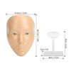 Makeup Practice Face with Plastic Stand 5D Silicone Full Face