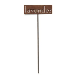 Classic Metal Garden Markers 19 Inches Tall (lavender, Naturally Rusted)