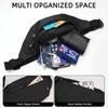 Hao Zhu Bum Bag Running Belt 3 Pockets Adjustable Black