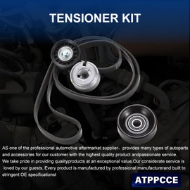 ATPPCCE 90K-38102 (3PCS 38102+38001+K060864) Serpentine Belt Drive Component Kit Fit For