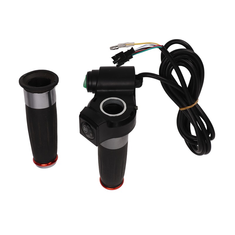 1Pair E Bike Throttle Grip 4 Lights Double Circle Accelerator